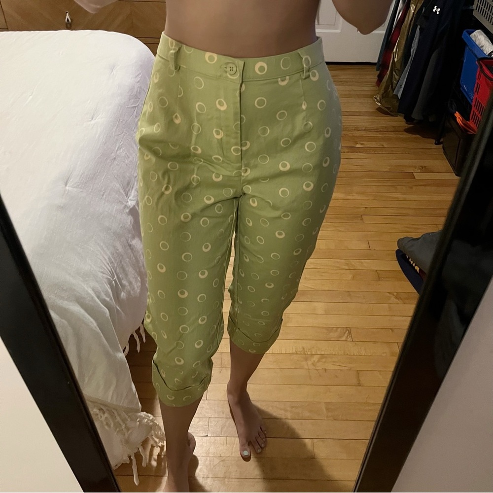 Vintage Pattern Capri Pants